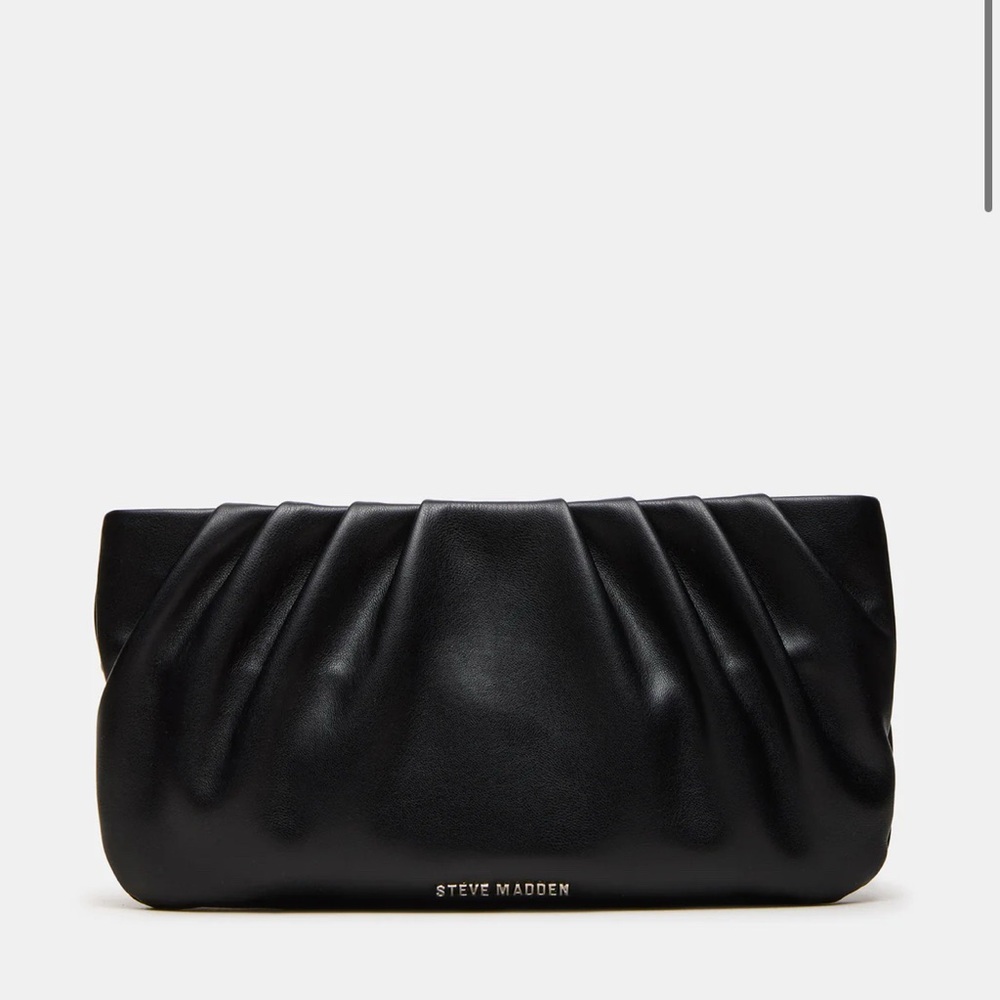 NWT Steve Madden Nika Black Clutch Bag